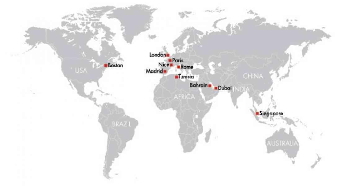 巴林在世界地图