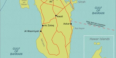 巴林国际机场停车场的地图