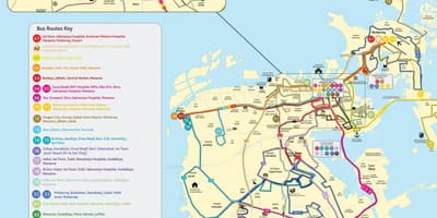 巴林的公共汽车路线图