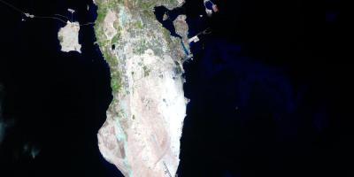 地图上的巴林的卫星