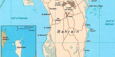 巴林的道路地图