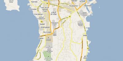 地图的路线图，巴林